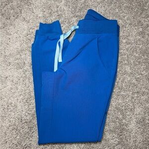 Figs Women’s Zamora High Waisted Royal Blue Jogger Scrub Pants